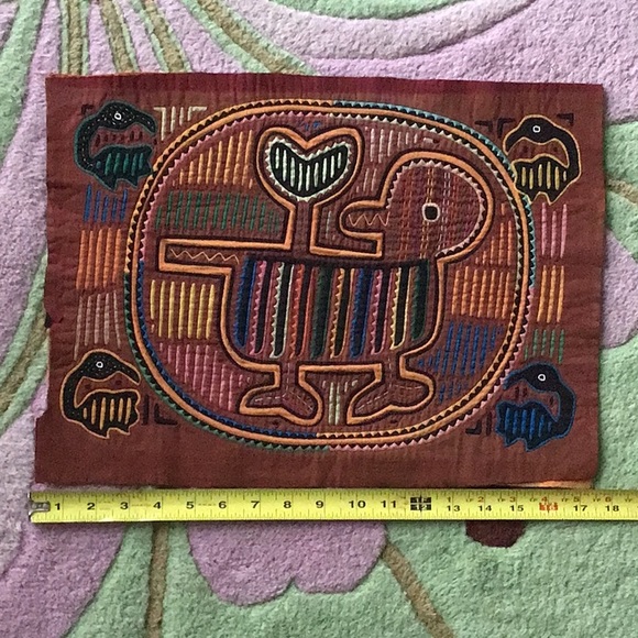 Vintage bird mola - Picture 2 of 4